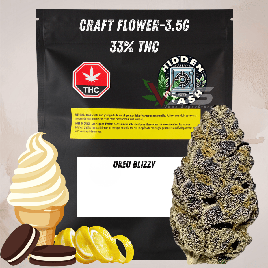 Hidden Stash Oreo Blizzy Indica CRAFT Flower-3.5g Brandon Vape SuperStore and Cannabis Manitoba Canada