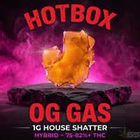 HotBox House Shatter OG Gas Hybrid - 1g Brandon Vape SuperStore and Cannabis Manitoba Canada