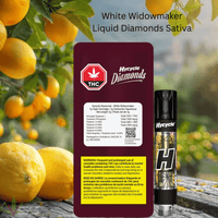 Hycycle White Widowmaker Liquid Diamonds Sativa 510 Cartridge - 1g Brandon Vape SuperStore and Cannabis Manitoba Canada