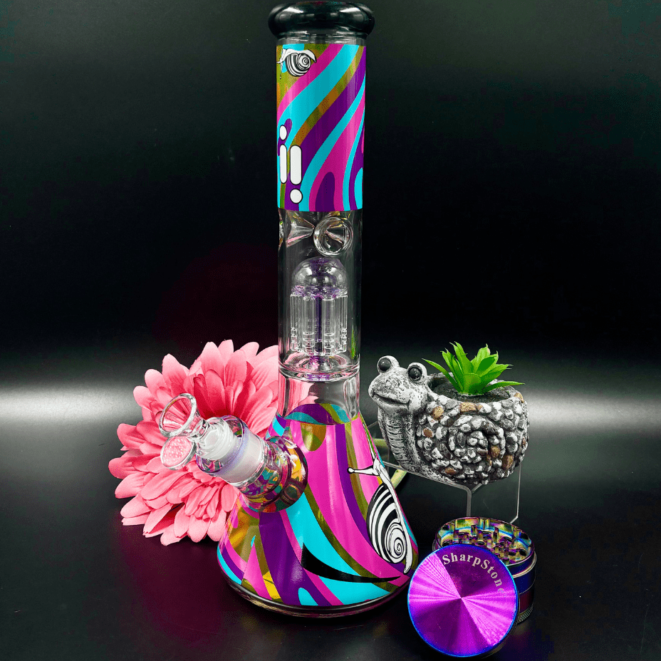 Infyniti Untamed 7mm Snail Beaker w/ Tree Perc 14" Brandon Vape SuperStore and Cannabis Manitoba Canada