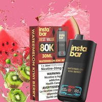 Insta Bar 80K Disposable Vape-Watermelon Kiwi Berry 20mg / 80000 Puffs Brandon Vape SuperStore and Cannabis Manitoba Canada