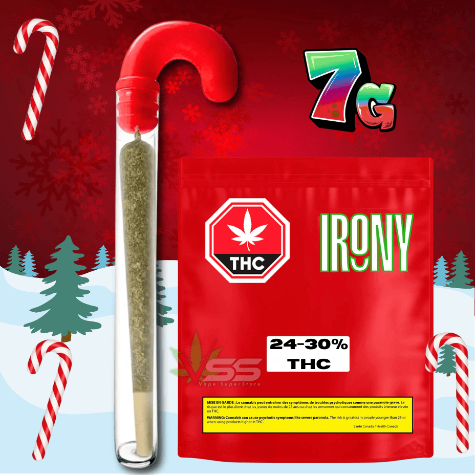 Irony Candycane Hybrid Pre-Roll - 1x7g Brandon Vape SuperStore and Cannabis Manitoba Canada