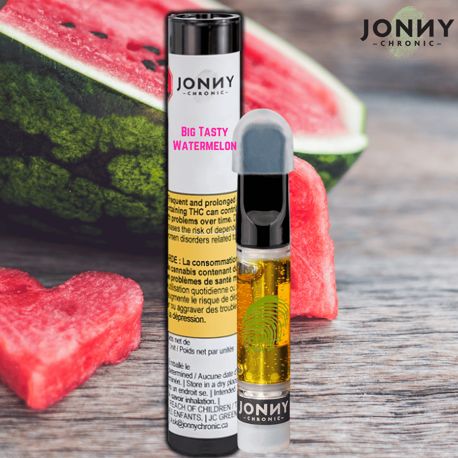 Jonny Chronic Big Tasty Watermelon Vape Cartridge - 1g Brandon Vape SuperStore and Cannabis Manitoba Canada