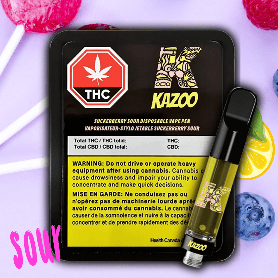 Kazoo Suckerberry Sour Hybrid Cartridge-1g 1g Brandon Vape SuperStore and Cannabis Manitoba Canada