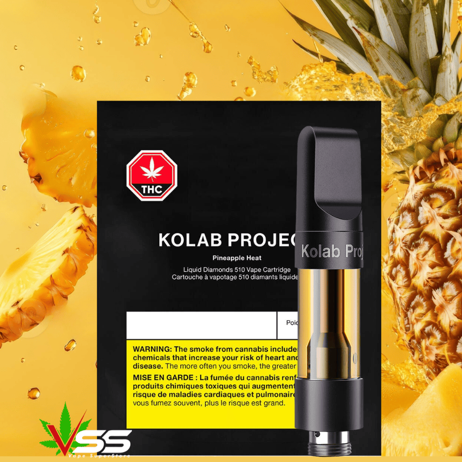 Kolab Project Pineapple Heat Liquid Diamonds Hybrid 510 Cartridge - 1g Brandon Vape SuperStore and Cannabis Manitoba Canada