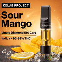 Kolab Project Sour Mango Liquid Diamond Indica 510 Cart - 1g Brandon Vape SuperStore and Cannabis Manitoba Canada