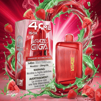 Kraze Giga 150K Disposable Vape-Strawberry Watermelon G Ice 150000 Puffs / 20mg Brandon Vape SuperStore and Cannabis Manitoba Canada