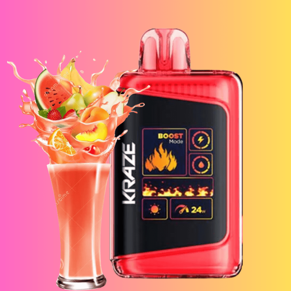Kraze HD Mega 20k Disposable Vape - Sour Watermelon Peach 20000 Puffs / 20mg Brandon Vape SuperStore and Cannabis Manitoba Canada