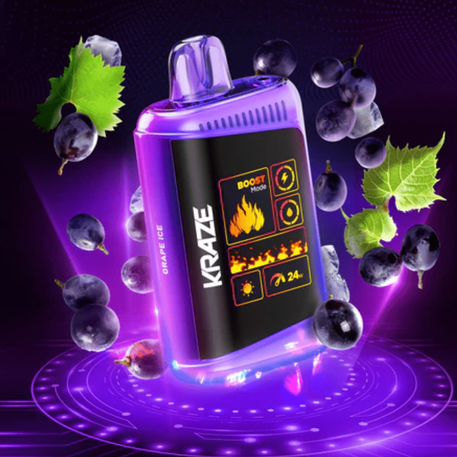 Kraze HD Mega 20k Disposable Vape - Tangy Berries in Manitoba 20000 Puffs / 20mg Brandon Vape SuperStore and Cannabis Manitoba Canada