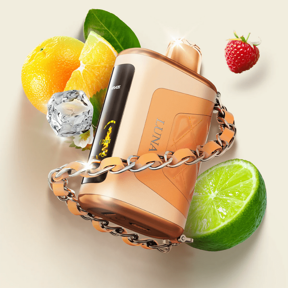 Kraze Luna Disposable Vape-Opal Orange Razz Lime Ice Brandon Vape SuperStore and Cannabis Manitoba Canada