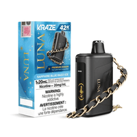 Kraze Luna Disposable Vape-Sapphire Blue Razz Ice Brandon Vape SuperStore and Cannabis Manitoba Canada