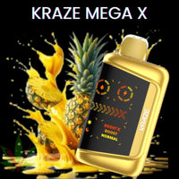Kraze Mega X 48K - Tangy Pineapple Ice Brandon Vape SuperStore and Cannabis Manitoba Canada