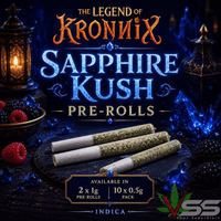 KRONNIX Sapphire Kush Indica Pre-Rolls - 2x1g Brandon Vape SuperStore and Cannabis Manitoba Canada