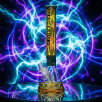 Legendary 7mm Colour Accent Beaker Bong-18" Brandon Vape SuperStore and Cannabis Manitoba Canada