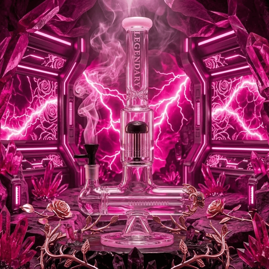 Legendary 7mm Inline Tree Perc Beaker-13" Brandon Vape SuperStore and Cannabis Manitoba Canada
