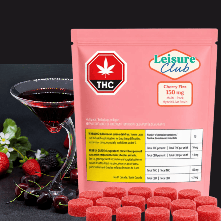 Leisure Club Cherry Fizz Multi-Pack Brandon Vape SuperStore and Cannabis Manitoba Canada