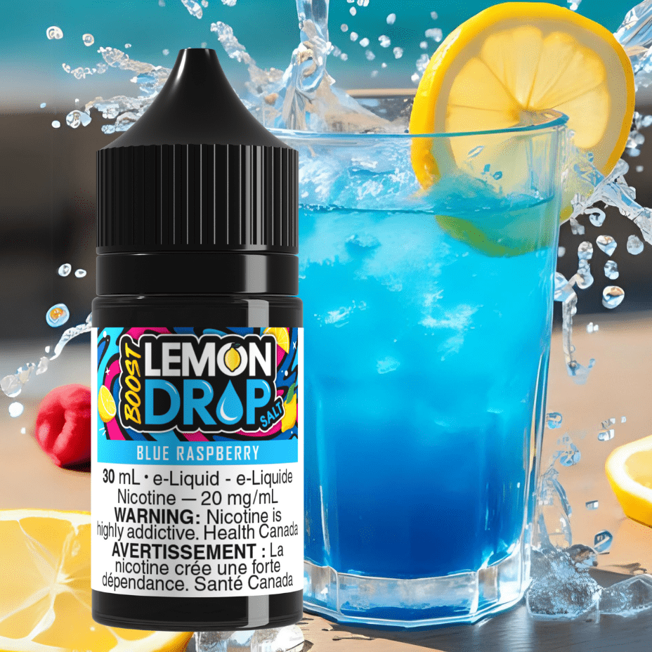 Lemon Drop Boost Salt - Blue Raspberry Brandon Vape SuperStore and Cannabis Manitoba Canada