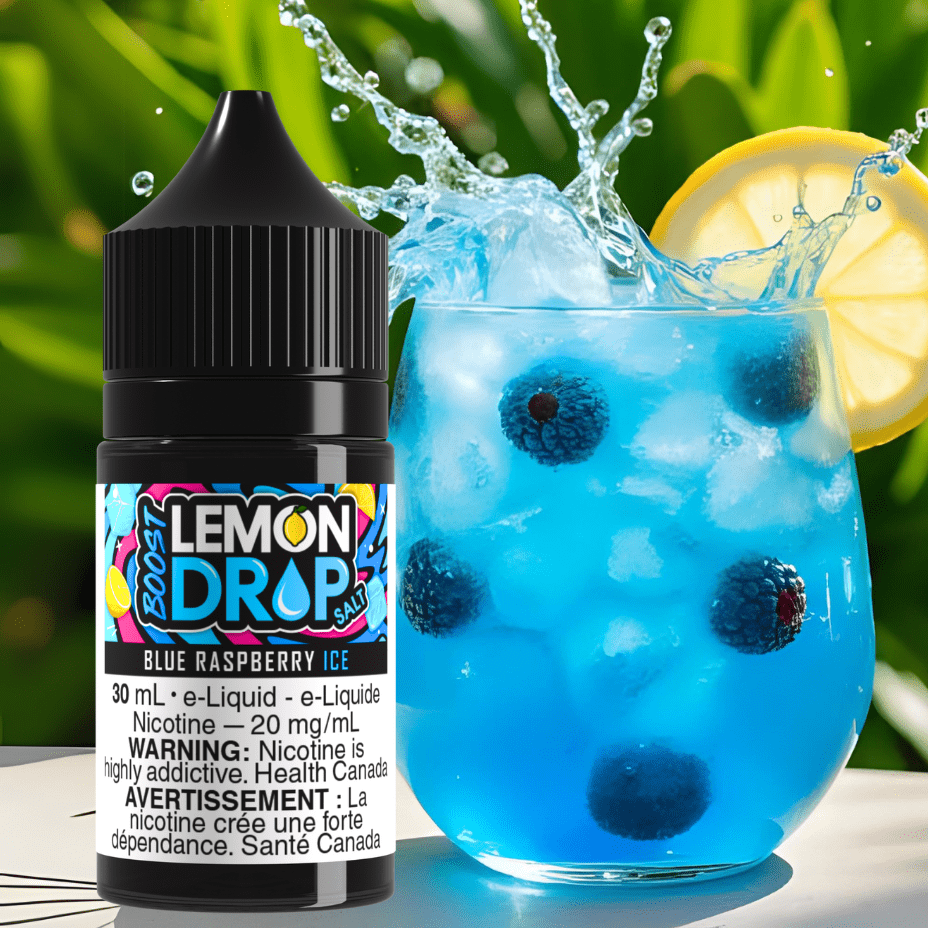 Lemon Drop Boost Salt - Blue Raspberry Ice Brandon Vape SuperStore and Cannabis Manitoba Canada