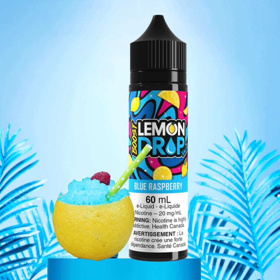 Lemon Drop Boost Salt Nic 60ml - Blue Raspberry Brandon Vape SuperStore and Cannabis Manitoba Canada
