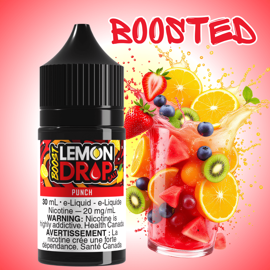 Lemon Drop Boost Salt - Punch Brandon Vape SuperStore and Cannabis Manitoba Canada