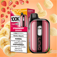 Linvo Beyond 100K Disposable Vape - Strawberry Banana 100000 Puffs / 20mg Brandon Vape SuperStore and Cannabis Manitoba Canada