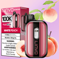 Linvo Beyond 100K Disposable Vape - White Peach Brandon Vape SuperStore and Cannabis Manitoba Canada