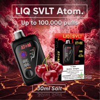 LIQ SVLT Atom 100K Disposable Vape-Cherry Burst 100000 Puffs / 20mg Brandon Vape SuperStore and Cannabis Manitoba Canada