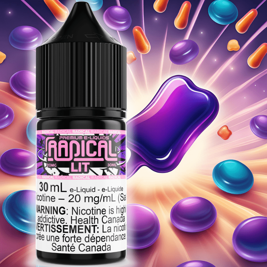 Lit Salt Nic by Radical E-liquid Brandon Vape SuperStore and Cannabis Manitoba Canada