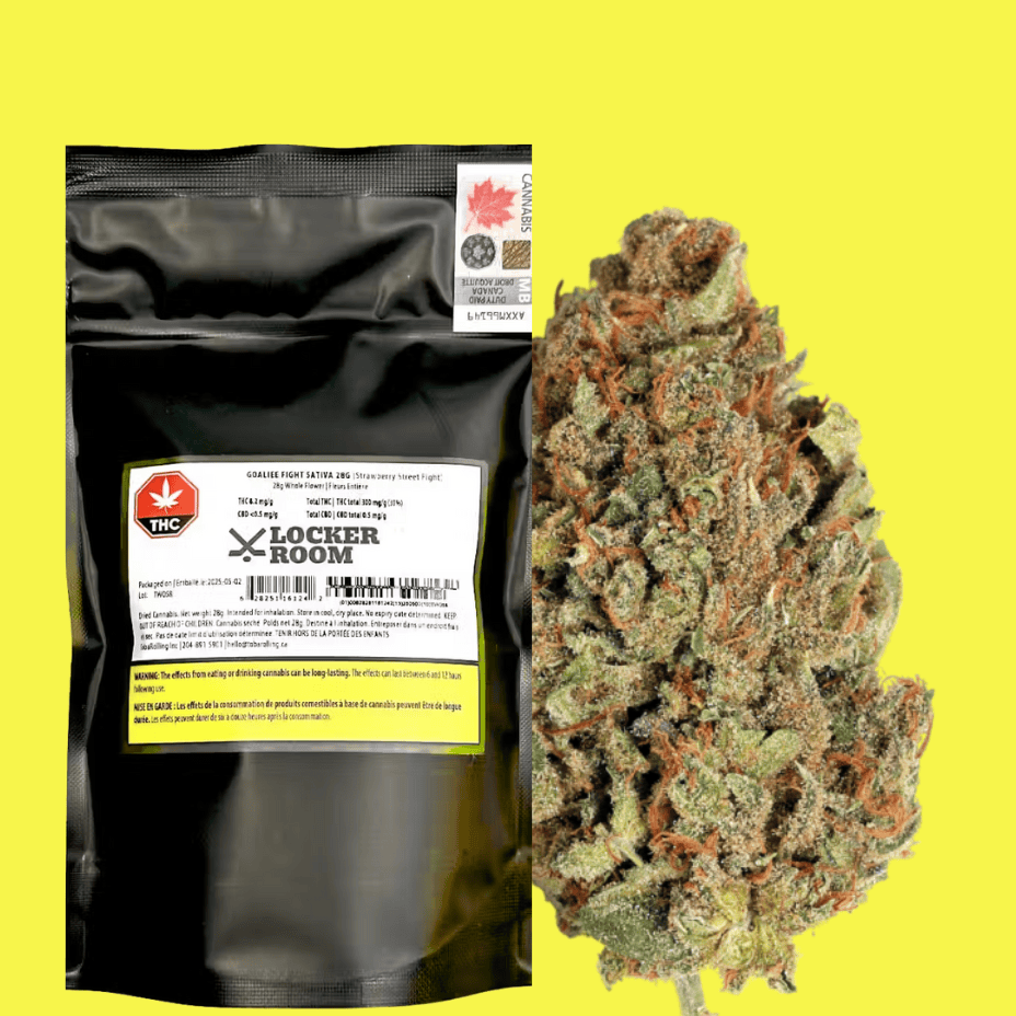 Locker Room Goalie Fight Sativa Flower-28g Brandon Vape SuperStore and Cannabis Manitoba Canada