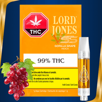 Lord Jones Gorilla Grape Liquid Diamonds + Live Resin Cartridge - 1g Brandon Vape SuperStore and Cannabis Manitoba Canada
