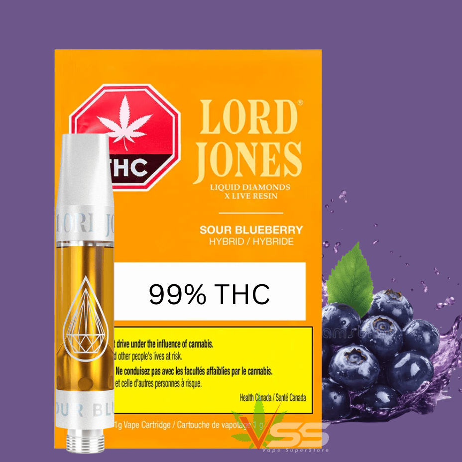 Lord Jones Sour Blueberry Liquid Diamond 510 Cart-1g Brandon Vape SuperStore and Cannabis Manitoba Canada