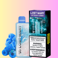 Lost Mary MT50K Turbo Disposable Vape-Bomb Blue Razz Brandon Vape SuperStore and Cannabis Manitoba Canada