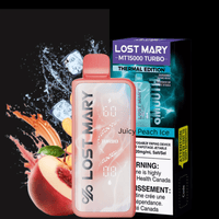 Lost Mary MT50K Turbo Disposable Vape-Juicy Peach Ice Brandon Vape SuperStore and Cannabis Manitoba Canada