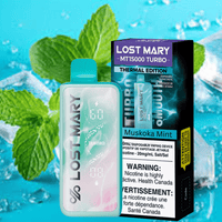 Lost Mary MT50K Turbo Disposable Vape-Muskoka Mint Brandon Vape SuperStore and Cannabis Manitoba Canada