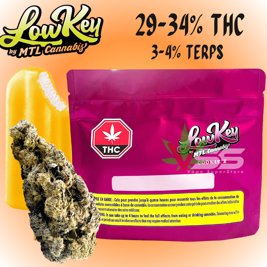 Lowkey by MTL Cannabis Cookie'z Sativa Flower - 7g Brandon Vape SuperStore and Cannabis Manitoba Canada