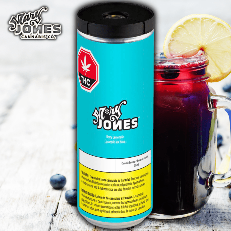 M*ry Jones Berry Lemonade THC Infused Beverage-355ml Brandon Vape SuperStore & Cannabis M*ry Jones Berry Lemonade THC Infused Beverage-355ml Brandon Vape SuperStore & Cannabis