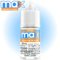 Max E-Liquid - Peach Blue Razz Salt in Manitoba 30ml / 12mg Brandon Vape SuperStore and Cannabis Manitoba Canada