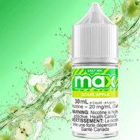 Max E-Liquid - Sour Apple Salt 30mL / 12mg Brandon Vape SuperStore and Cannabis Manitoba Canada
