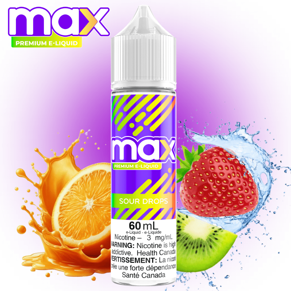 Max E-Liquid - Sour Drops 3mg Brandon Vape SuperStore and Cannabis Manitoba Canada