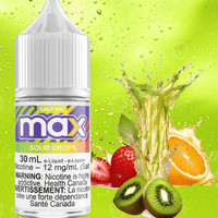 Max E-Liquid - Sour Drops Salt 30ml / 12mg Brandon Vape SuperStore and Cannabis Manitoba Canada