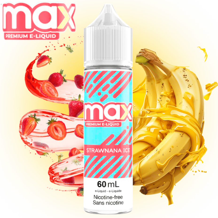 Max E-Liquid - Strawnana Ice 3mg Brandon Vape SuperStore and Cannabis Manitoba Canada