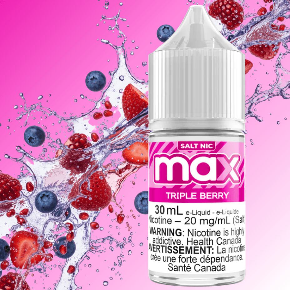 Max E-Liquid - Triple Berry Salt 30mL / 12mg Brandon Vape SuperStore and Cannabis Manitoba Canada