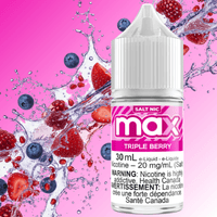 Max E-Liquid - Triple Berry Salt 30mL / 12mg Brandon Vape SuperStore and Cannabis Manitoba Canada