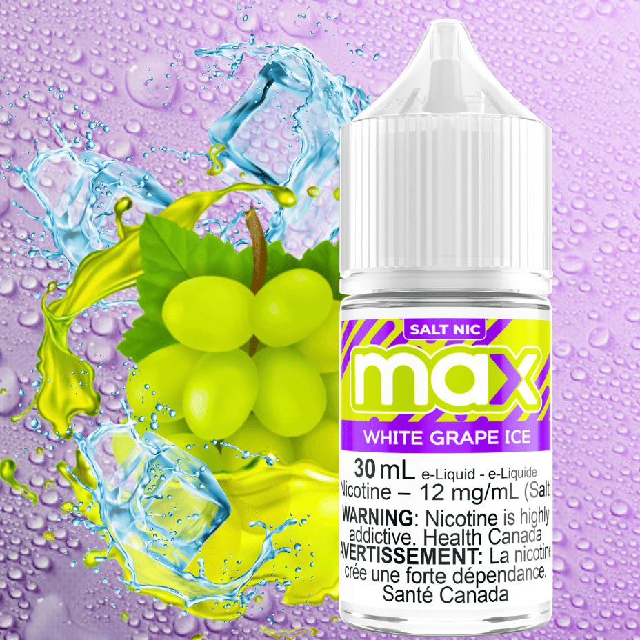Max E-Liquid - White Grape Ice Salt in Manitoba 30mL / 12mg Brandon Vape SuperStore and Cannabis Manitoba Canada