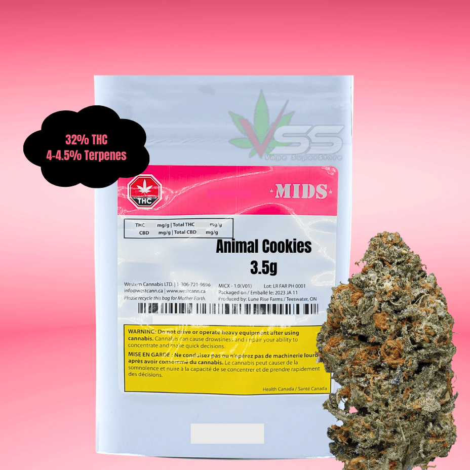 MIDS Animal Cookies Indica Flower - 3.5g Brandon Vape SuperStore and Cannabis Manitoba Canada