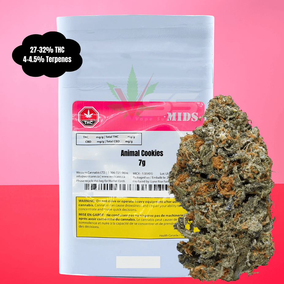 MIDS - Animal Cookies Indica Flower - 7g Brandon Vape SuperStore and Cannabis Manitoba Canada