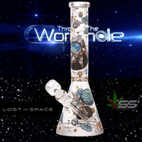 Milkyway Wormhole 9mm Lost in Space Beaker-14" Brandon Vape SuperStore and Cannabis Manitoba Canada