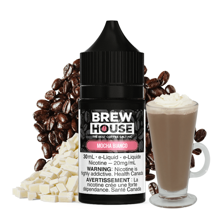 Mocha Bianco Salt by Brew House E-Liquid 30ml / 10mg Brandon Vape SuperStore and Cannabis Manitoba Canada