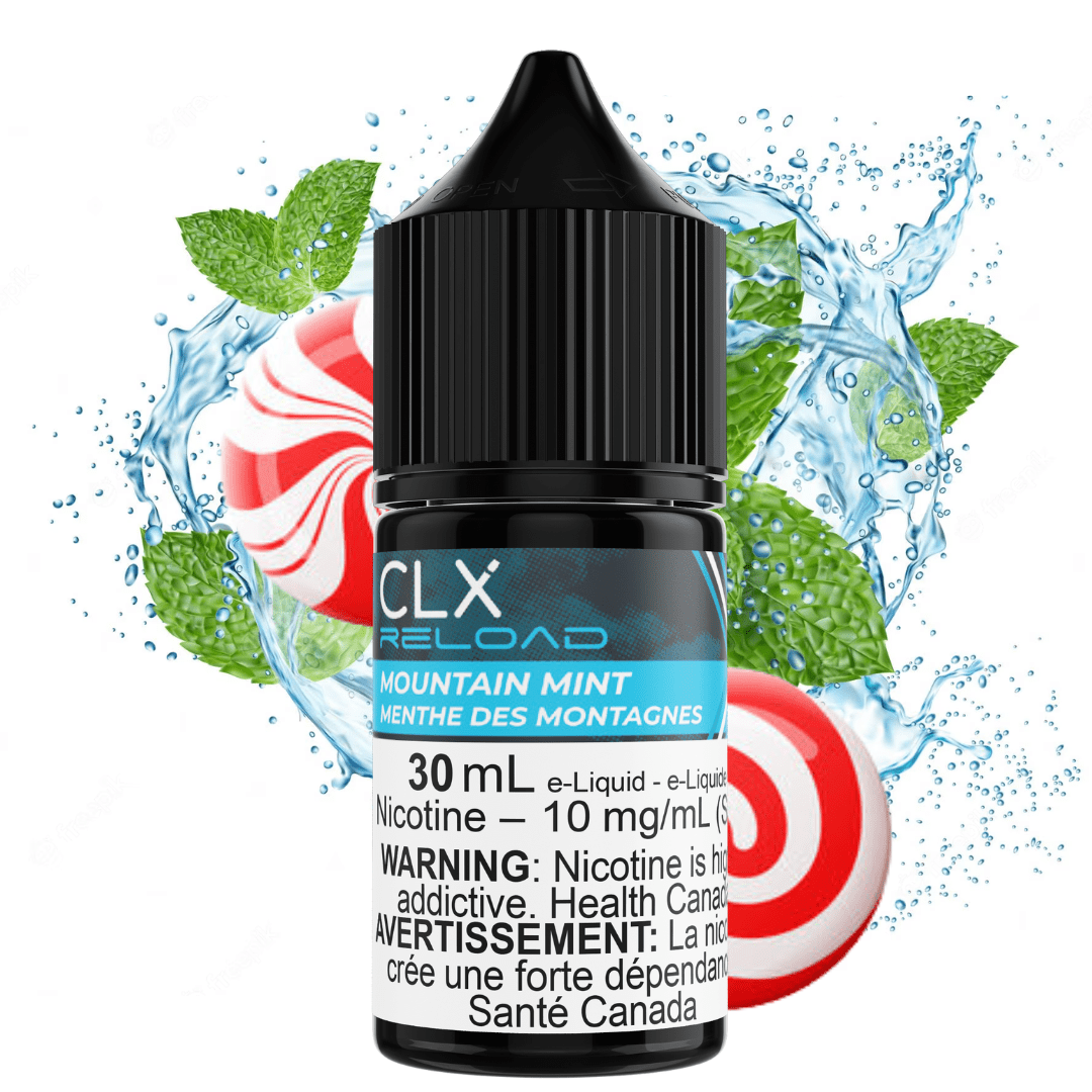 Mountain Mint Salt by CLX Reload E-Liquid 30mL / 10mg Brandon Vape SuperStore and Cannabis Manitoba Canada