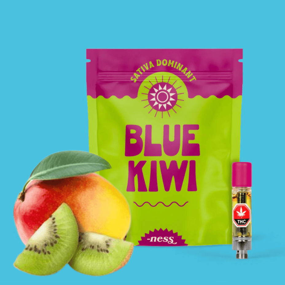Ness Blue Kiwi Sativa Cart-1g Brandon Vape SuperStore and Cannabis Manitoba Canada